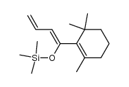 trimethyl((1-(2,6,6-trimethylcyclohex-1-en-1-yl)buta-1,3-dien-1-yl)oxy)silane结构式