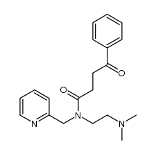 N-(2-dimethylaminoethyl)-4-oxo-4-phenyl-N-pyridin-2-ylmethylbutyramide结构式