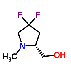 [(2R)-4,4-二氟-1-甲基吡咯烷-2-基]甲醇结构式