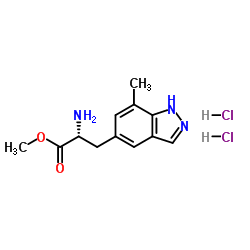 Methyl (2R)-2-amino-3-(7-methyl-1H-indazol-5-yl)propanoate dihydrochloride结构式