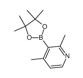 2,4-dimethyl-3-(4,4,5,5-tetramethyl-1,3,2-dioxaborolan-2-yl)pyridine结构式