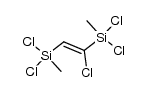 (1-chloroethene-1,2-diyl)bis(dichloro(methyl)silane)结构式