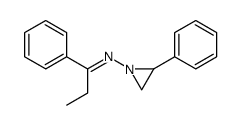 1-phenyl-N-(2-phenylaziridin-1-yl)propan-1-imine Structure