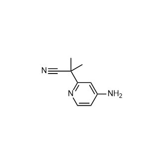 2-(4-氨基吡啶-2-基)-2-甲基丙腈结构式