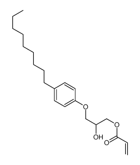 [2-hydroxy-3-(4-nonylphenoxy)propyl] prop-2-enoate Structure