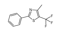 4-methyl-2-phenyl-5-trifluoromethyl-1,3-thiazole Structure