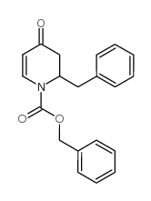 2-苄基-4-氧代-3,4-二氢-2H-吡啶-1-羧酸苄酯结构式