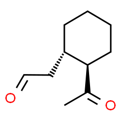Cyclohexaneacetaldehyde-formyl-d, 2-acetyl-, trans- (9CI) picture