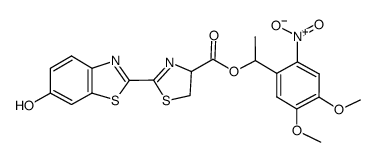 dl-luciferin (firefly) 1-(4,5-dimethoxy-2-nitrophenyl)ethyl ester Structure