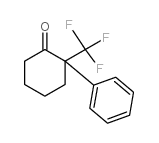 2-苯基-2-三氟甲基环己酮结构式