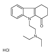 diethyl-[2-(1-oxo-3,4-dihydro-2H-carbazol-9-yl)ethyl]azanium,chloride Structure