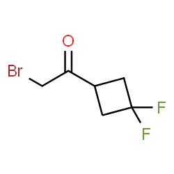 2-溴-1-(3,3-二氟环丁基)乙酮结构式