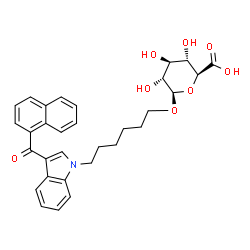 JWH 019 N-(6-hydroxyhexyl) β-D-Glucuronide结构式