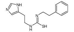 1-[2-(1H-imidazol-5-yl)ethyl]-3-(2-phenylethyl)thiourea结构式