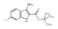 3-AMINO-6-CHLORO-1H-INDOLE-2-CARBOXYLIC ACID TERT-BUTYL ESTER结构式