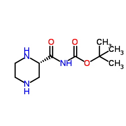 N-BOC-PIERAZINE-2-(S)-CARBOXAMIDE structure