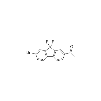 1-(7-Bromo-9,9-difluoro-9H-fluoren-2-yl)ethanone Structure