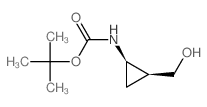 cis-2-(Boc-amino)cyclopropanemethanol Structure