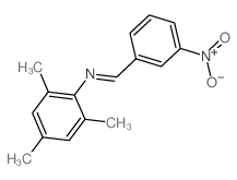 Benzenamine,2,4,6-trimethyl-N-[(3-nitrophenyl)methylene]- picture