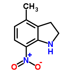 4-Methyl-7-nitroindoline structure