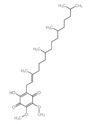 2,5-Cyclohexadiene-1,4-dione, 2-hydroxy-5,6-dimethoxy-3-(3,7,11, 15-tetramethyl-2-hexadecenyl)- Structure