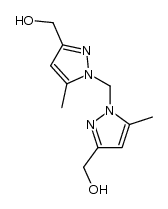 1,1-bis(3-Hydroxymethyl-5-methylpyrazolyl)methane结构式