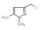 3-(氯甲基)-1,5-二甲基-1H-吡唑结构式