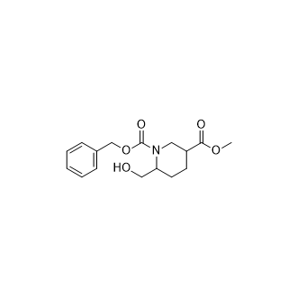 1-Benzyl 3-methyl 6-(hydroxymethyl)piperidine-1,3-dicarboxylate picture