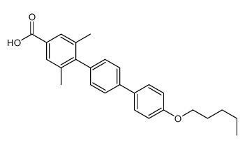 3,5-dimethyl-4-[4-(4-pentoxyphenyl)phenyl]benzoic acid结构式