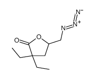5-(azidomethyl)-3,3-diethyloxolan-2-one结构式