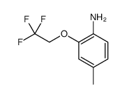 4-Methyl-2-(2,2,2-trifluoroethoxy)aniline结构式