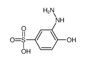 3-hydrazinyl-4-hydroxybenzenesulfonic acid Structure