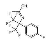 N-[1,1,1,3,3,3-hexafluoro-2-(4-fluorophenyl)propan-2-yl]acetamide Structure
