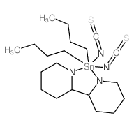 dibutyltin; 2-(3,4,5,6-tetrahydro-2H-pyridin-2-yl)-6H-pyridine; diisothiocyanate Structure