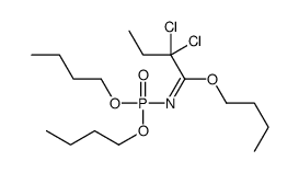 butyl 2,2-dichloro-N-dibutoxyphosphorylbutanimidate结构式