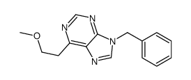 9-benzyl-6-(2-methoxyethyl)purine结构式