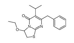 7-benzyl-3-ethoxy-6-propan-2-yl-2,3-dihydro-[1,3]thiazolo[3,2-a]pyrimidin-5-one Structure