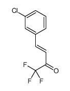 4-(3-chlorophenyl)-1,1,1-trifluorobut-3-en-2-one结构式