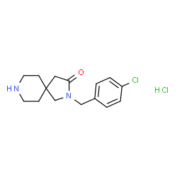 2-(4-氯苄基)-2,8-二氮杂螺[4.5]癸-3-酮盐酸盐结构式
