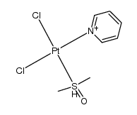 cis-[PtCl2(C5H5N)(Me2SO)] Structure