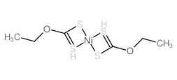 Nickel, bis (hydrogen dithiocarbonato)-, O,O-diethyl ester Structure