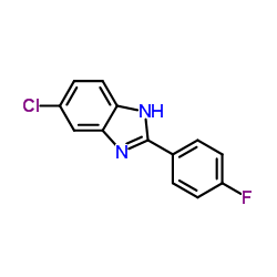 5-CHLORO-2-(4-FLUOROPHENYL)-BENZIMIDAZOLE结构式