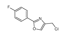 4-CHLOROMETHYL-2-(4-FLUOROPHENYL) OXAZOLE structure