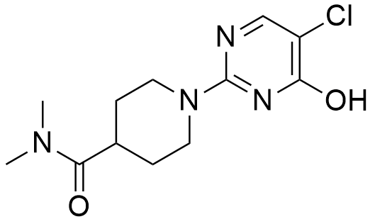 1-(5-chloro-4-hydroxypyrimidin-2-yl)-N,N-dimethylpiperidine-4-carboxamide Structure