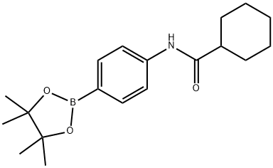 N-[4-(4,4,5,5-tetramethyl-1,3,2-dioxaborolan-2-yl)phenyl]Cyclohexanecarboxamide structure