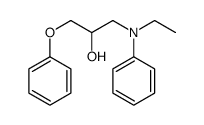 1-(N-ethylanilino)-3-phenoxypropan-2-ol结构式
