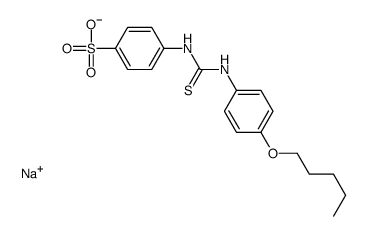 sodium,4-[(4-pentoxyphenyl)carbamothioylamino]benzenesulfonate结构式