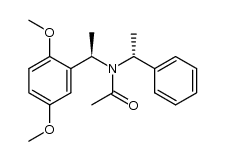 N-[(R)-1-(2,5-dimethoxyphenyl)ethyl]-N-[(R)-1-phenylethyl]acetamide Structure