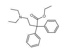 4-diethylamino-2,2-diphenyl-butyric acid ethyl ester Structure