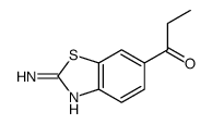 1-Propanone,1-(2-amino-6-benzothiazolyl)-(8CI) Structure